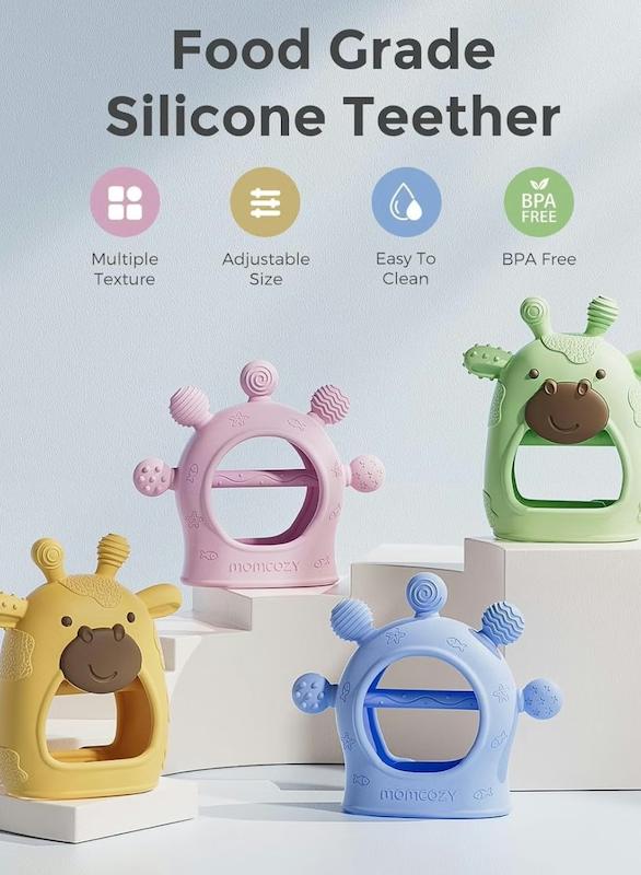 دندان‌گیر مچ‌بندی سیلیکونی مامکوزی (Momcozy Wrist Hand Teether)