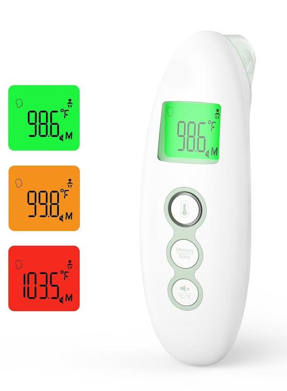 تب‌سنج دیجیتال مادون قرمز مامکوزی (Momcozy Non-Contact Forehead and Ear Thermometer)