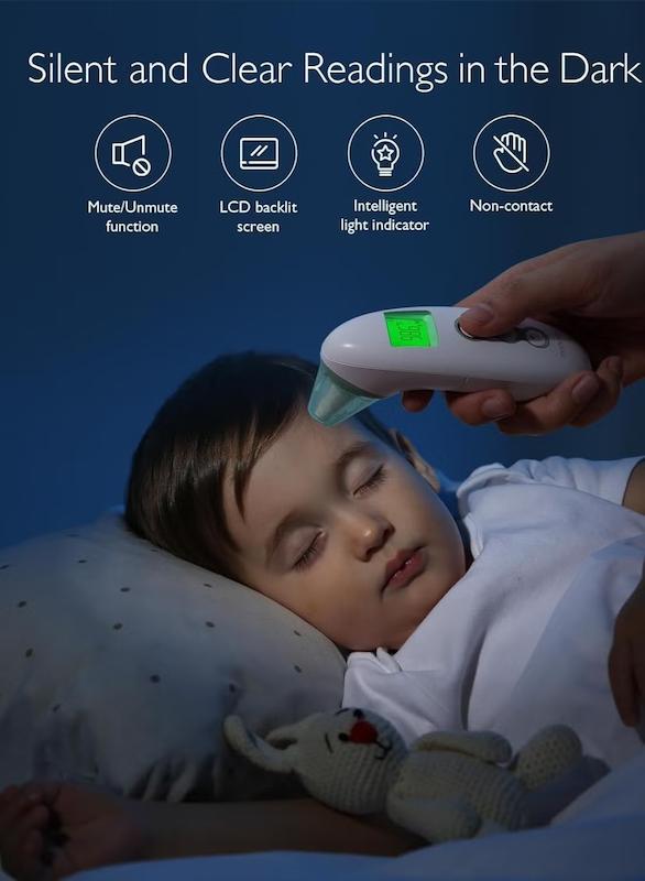 تب‌سنج دیجیتال مادون قرمز مامکوزی (Momcozy Non-Contact Forehead and Ear Thermometer)