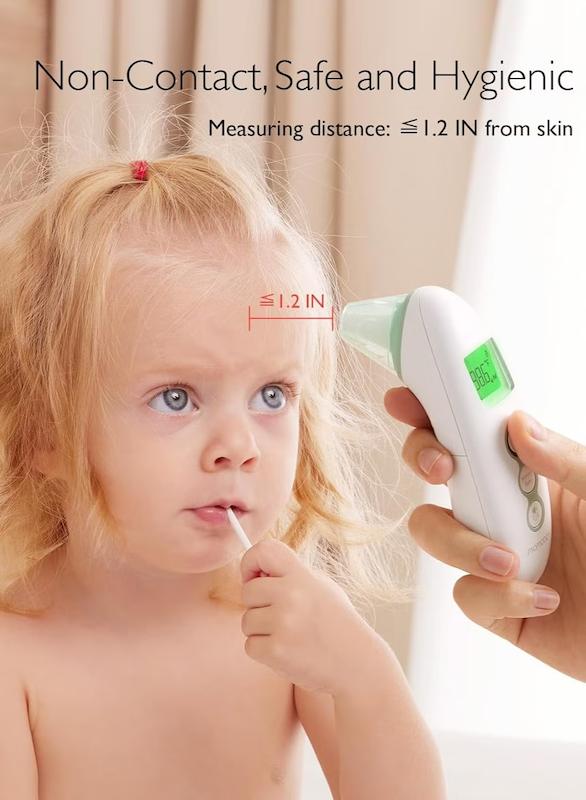 تب‌سنج دیجیتال مادون قرمز مامکوزی (Momcozy Non-Contact Forehead and Ear Thermometer)