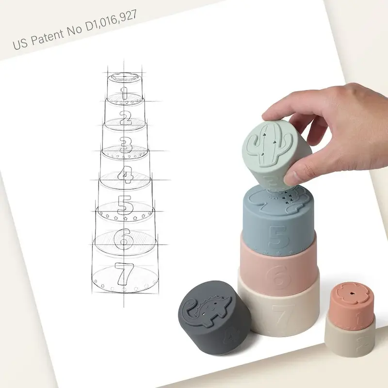  برج هوش سیلیکونی مونکی (Moonkie - Stacking Cups)