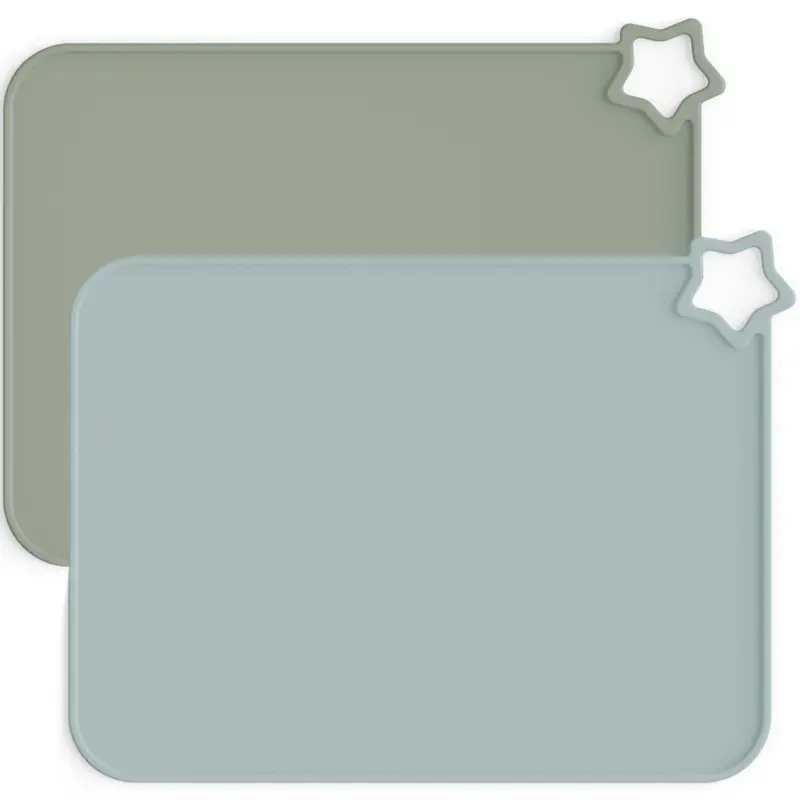 زیرانداز سیلیکونی غذاخوری ۲ عددی مونکی (Moonkie - Silicone Placemat - 2 Pack)