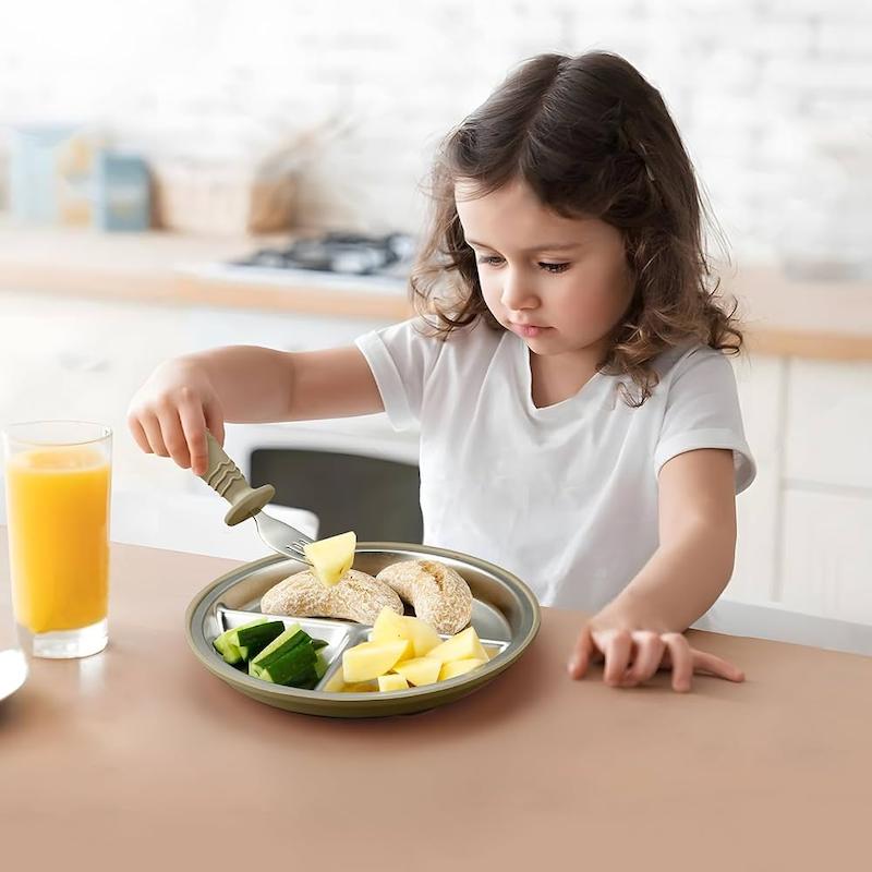 ست ۳ عددی بشقاب مکش‌دار استیل پنداار (PandaEar 3 Pack Stainless Steel Suction Plates)