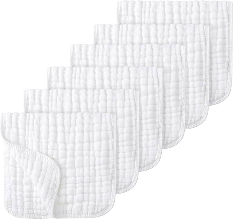 دستمال آروغ‌گیر ۶ لایه تنظیف نوزاد لوکسی (Looxii Muslin Burp Cloths - 6 Pack)