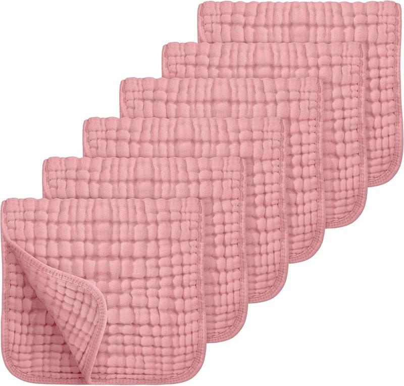 دستمال آروغ‌گیر ۶ لایه تنظیف نوزاد لوکسی (Looxii Muslin Burp Cloths - 6 Pack)