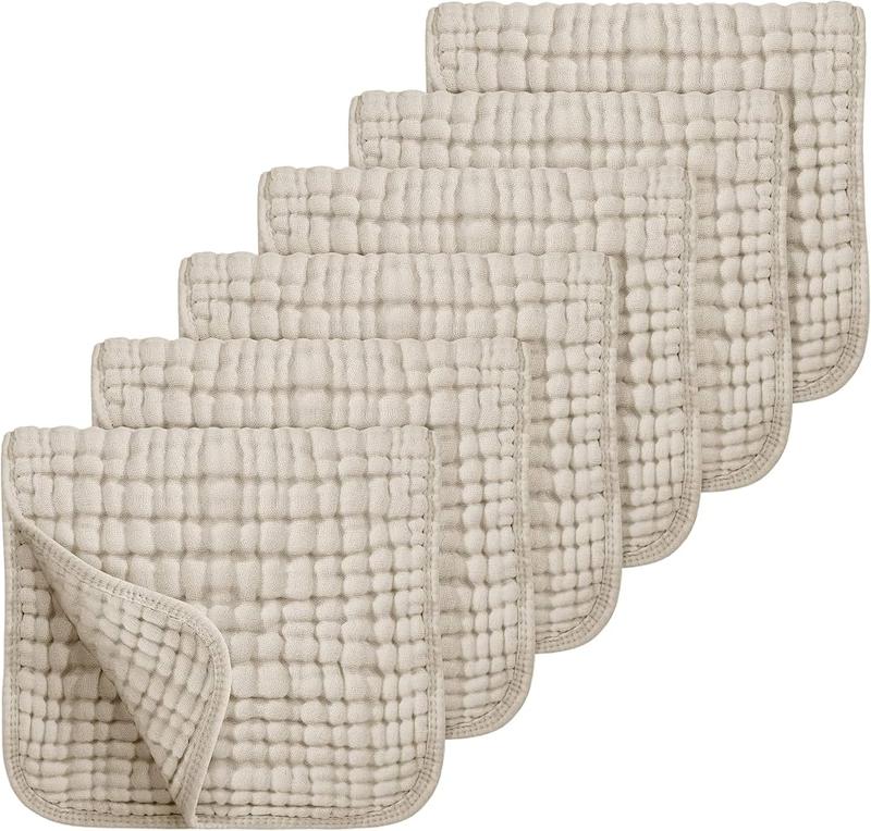 دستمال آروغ‌گیر ۶ لایه تنظیف نوزاد لوکسی (Looxii Muslin Burp Cloths - 6 Pack)