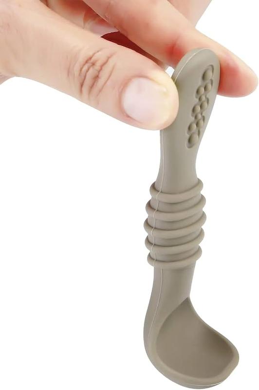ست ۶ عددی قاشق آموزشی سیلیکونی پنداار (PandaEar Silicone Baby Learning Spoon - Pack of 6)