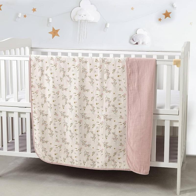 دورپیچ و پتوی موسلین ارگانیک کرونت (CREVENT 100% Organic Cotton Muslin Blanket)
