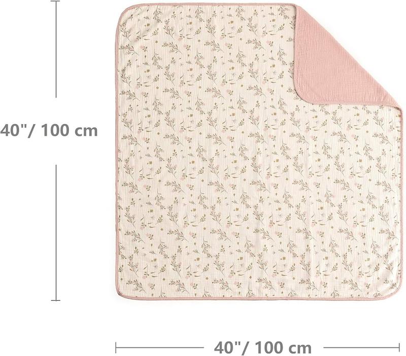 دورپیچ و پتوی موسلین ارگانیک کرونت (CREVENT 100% Organic Cotton Muslin Blanket)