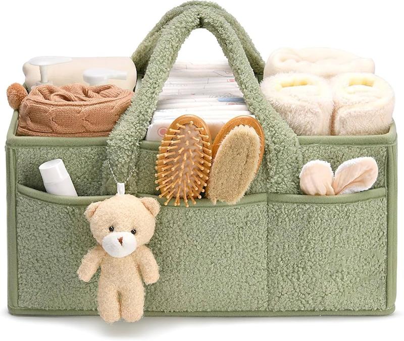 سبد نظم‌دهنده پوشک و لوازم نوزاد | Baby Diaper Caddy Organizer