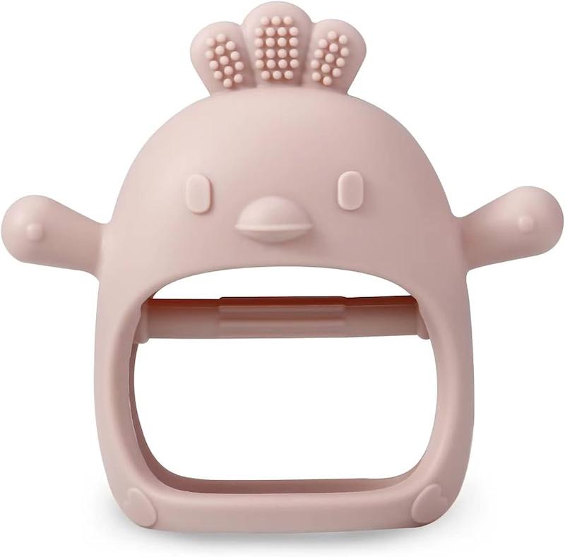 ست ۲ عددی دندان‌گیر و دستکش دست کودک  (PandaEar 2 Pack Silicone Baby Teething Toys)