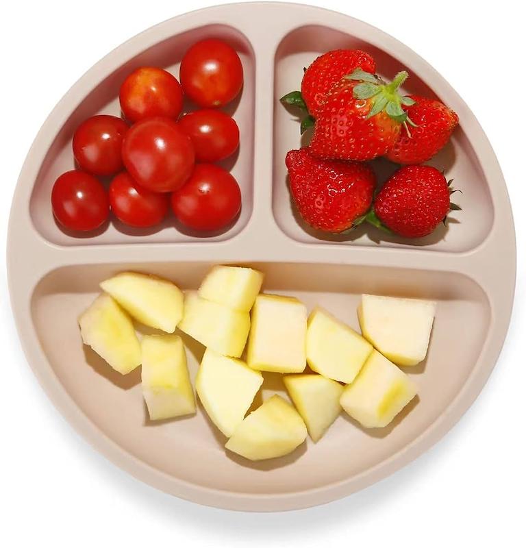 ست ۳ عددی بشقاب مکش‌دار سیلیکونی (PandaEar Divided Unbreakable Silicone Baby Plates)