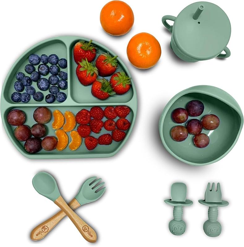 ست ۱۷ تکه غذاخوری جامع کودک اودو (O'doe 17-Piece Baby Weaning Set - Rose)