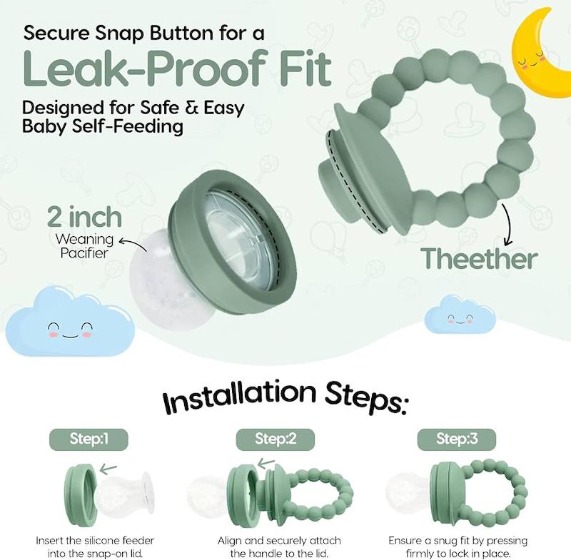 پستانک میوه‌خوری و عصاره‌گیر سیلیکونی اودو (O'doe Baby Fruit Feeder Pacifier)
