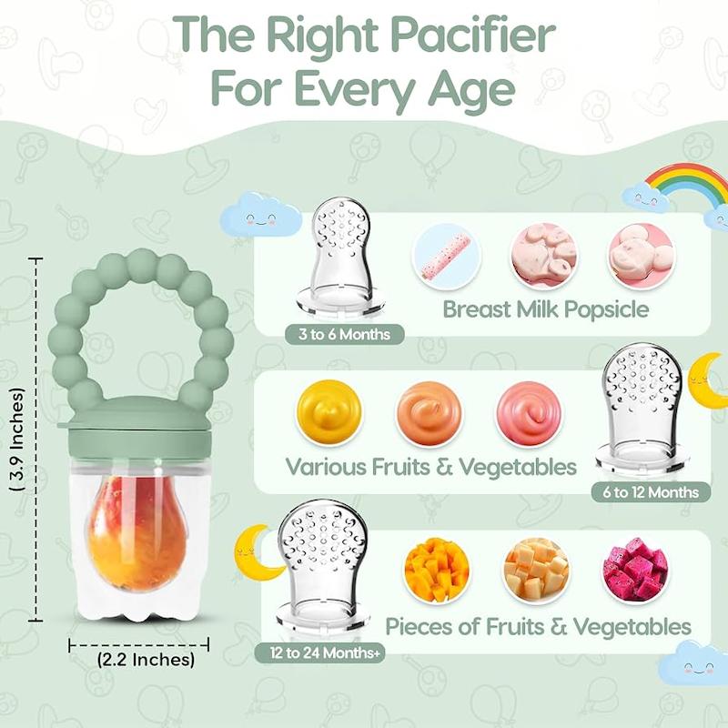پستانک میوه‌خوری و عصاره‌گیر سیلیکونی اودو (O'doe Baby Fruit Feeder Pacifier)