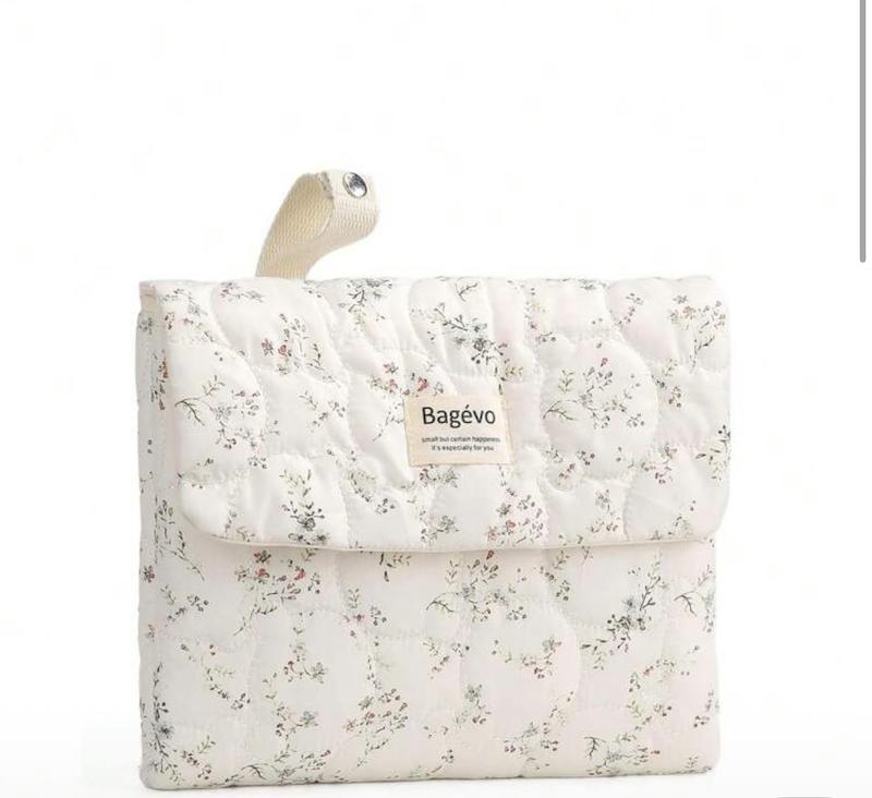 مت تعویض پارچه‌ای و ارگانایزر کیف پوشک تاشو (Portable Foldable Diaper Organizer Bag)