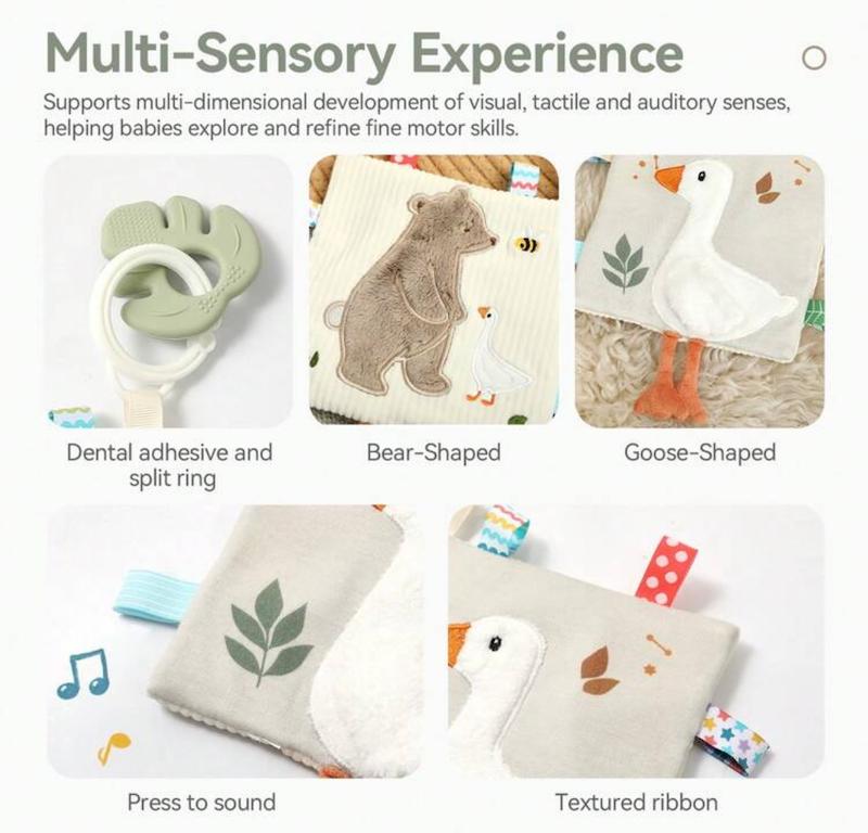  کتاب پارچه ای کودک (Baby Duck Comfort Blanket & Soft Activity Book)