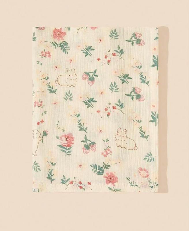 قنداق سوئیسی و دورپیچ نخی تنفس‌پذیر نوزاد (Printed Pattern Baby Soft & Breathable Swaddle Blanket)