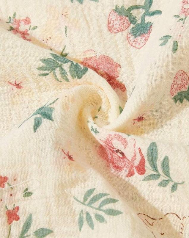 قنداق سوئیسی و دورپیچ نخی تنفس‌پذیر نوزاد (Printed Pattern Baby Soft & Breathable Swaddle Blanket)