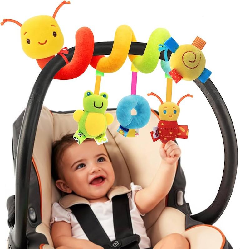 مارپیچ آویز کریپ و کالسکه طرح زنبور و حشرات (FPVERA Activity Spiral Stroller & Car Seat Toy)