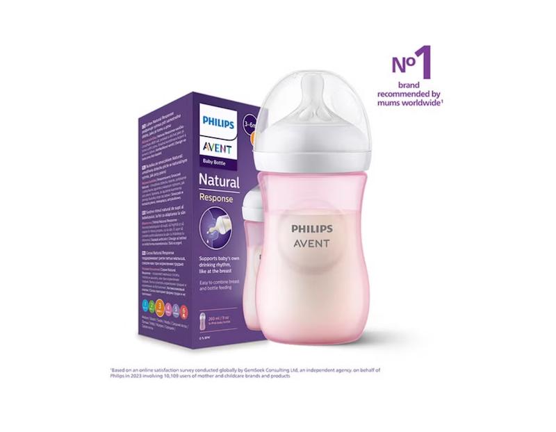 شیشه‌شیر نچرال ریسپانس ۲۶۰ میلی‌لیتر  فیلیپس اونت (Philips Avent Natural Response  260ml - SCY903/14)