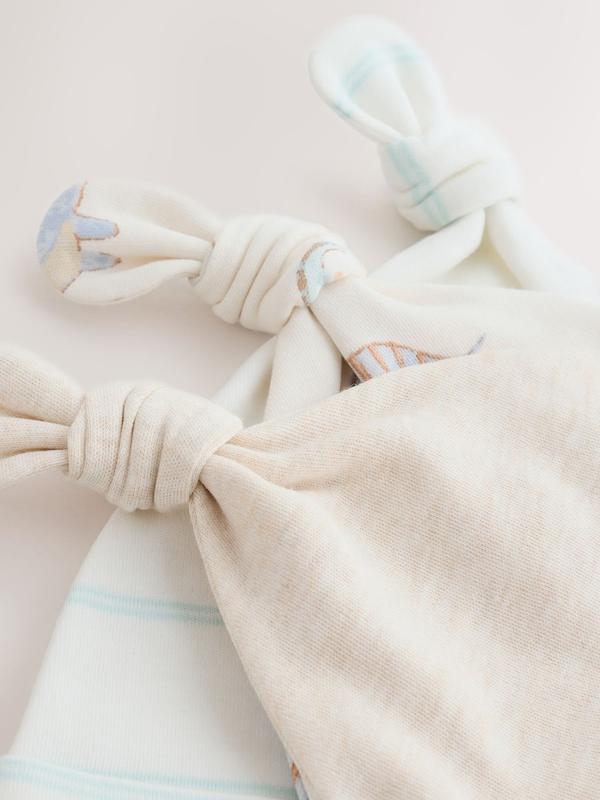 ست کلاه نوزادی ۳ عددی طرح دایناسور گره‌ای | Next baby beanies