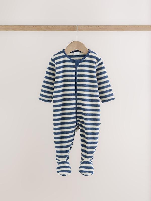 ست سرهمی میکروفلیس ۴ عددی طرح آبی |  Next sleepsuits 