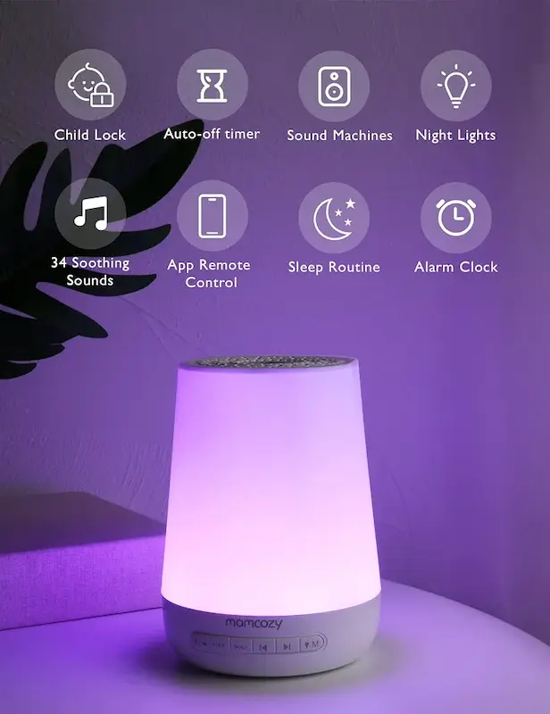 وایت نویز و چراغ خواب هوشمند مامکوزی | Momcozy Smart Baby Sound Machine