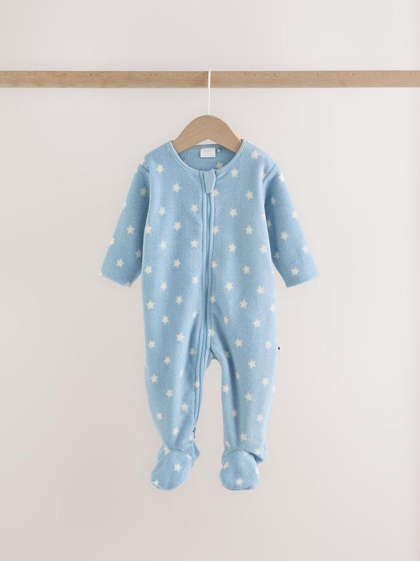 ست سرهمی میکروفلیس ۴ عددی طرح آبی |  Next sleepsuits 