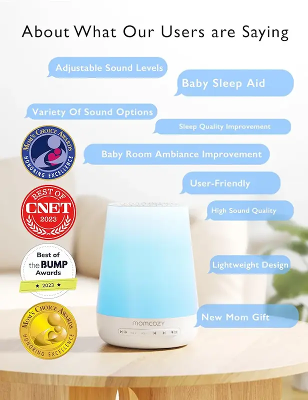 وایت نویز و چراغ خواب هوشمند مامکوزی | Momcozy Smart Baby Sound Machine
