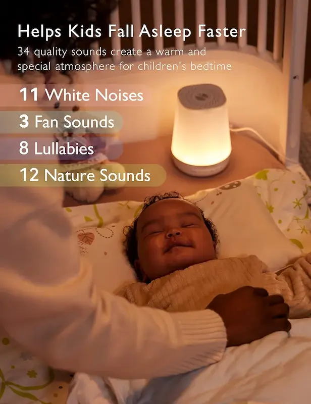 وایت نویز و چراغ خواب هوشمند مامکوزی | Momcozy Smart Baby Sound Machine