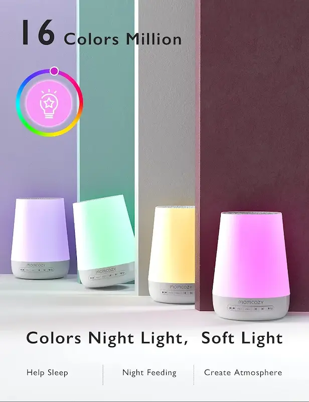 وایت نویز و چراغ خواب هوشمند مامکوزی | Momcozy Smart Baby Sound Machine