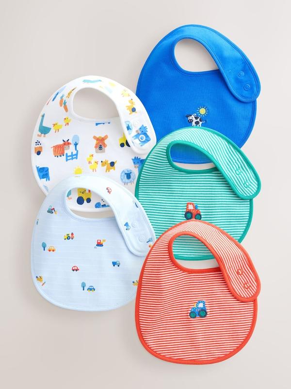 ست پیش‌بند نوزادی ۵ عددی طرح مزرعه |  Next baby bibs