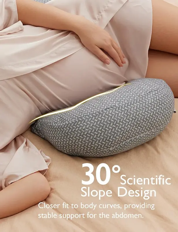 بالش بارداری و پشتیبان قابل تنظیم مامکوزی | Momcozy Portable Pregnancy Pillow