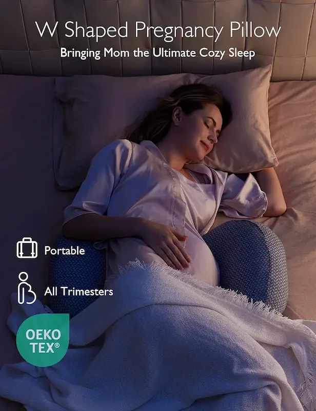 بالش بارداری و پشتیبان قابل تنظیم مامکوزی | Momcozy Portable Pregnancy Pillow