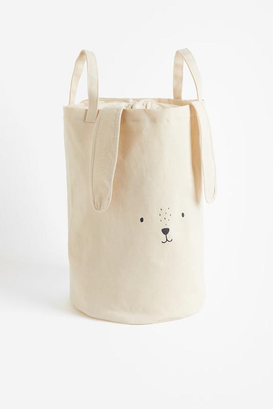 سبد لباس کتان طرح خرگوش اچ اند ام (H&M Cotton Twill Storage Basket - Rabbit)