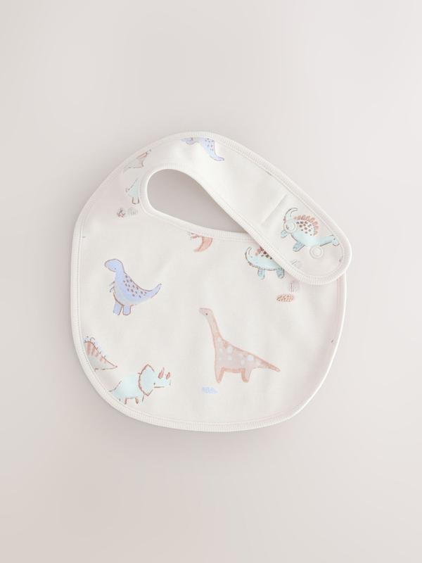 ست پیش‌بند نوزادی ۳ عددی طرح دایناسور خنثی | Next baby bibs