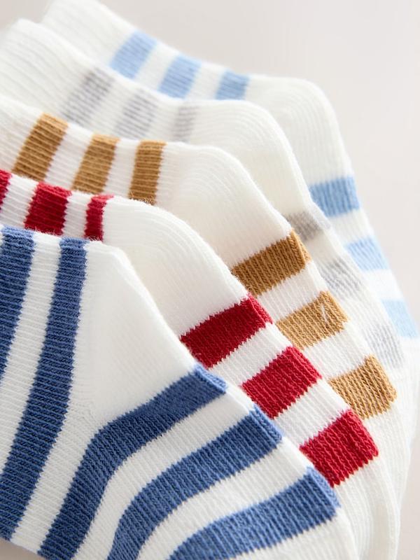 ست جوراب نوزادی ۵ عددی راه‌راه رنگی | Next baby socks