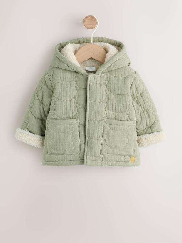 کاپشن نوزادی طرح خرس برجسته سبز |Next baby jacket