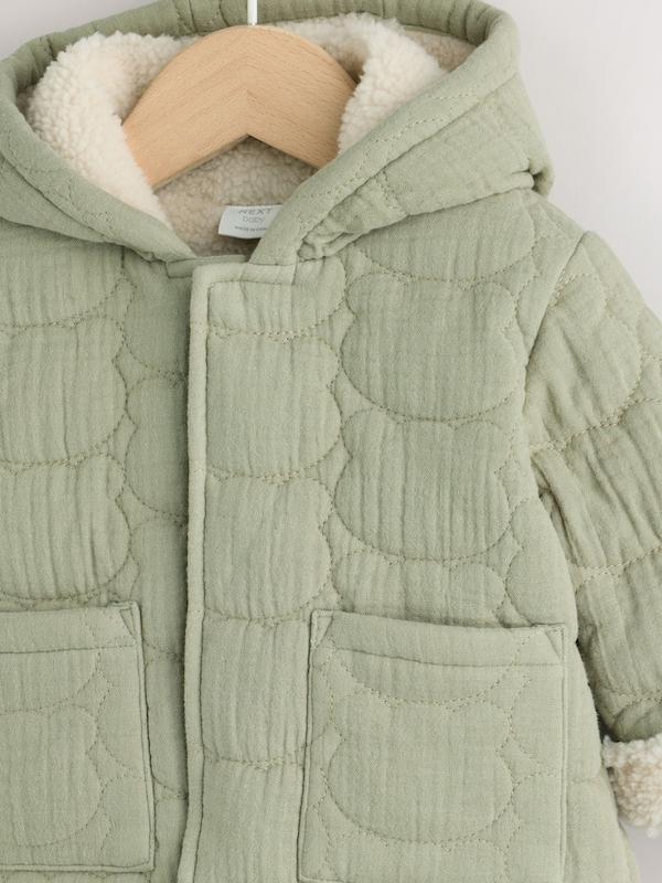 کاپشن نوزادی طرح خرس برجسته سبز |Next baby jacket