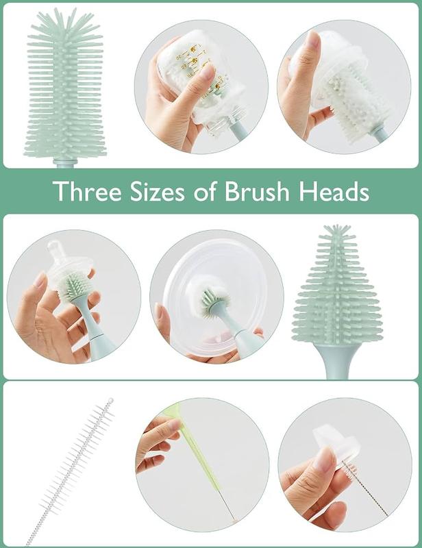 ست مسافرتی شستشوی شیشه شیر مامکوزی | Momcozy 7-in-1 Bottle Brush Set