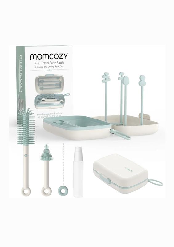 ست مسافرتی شستشوی شیشه شیر مامکوزی | Momcozy 7-in-1 Bottle Brush Set