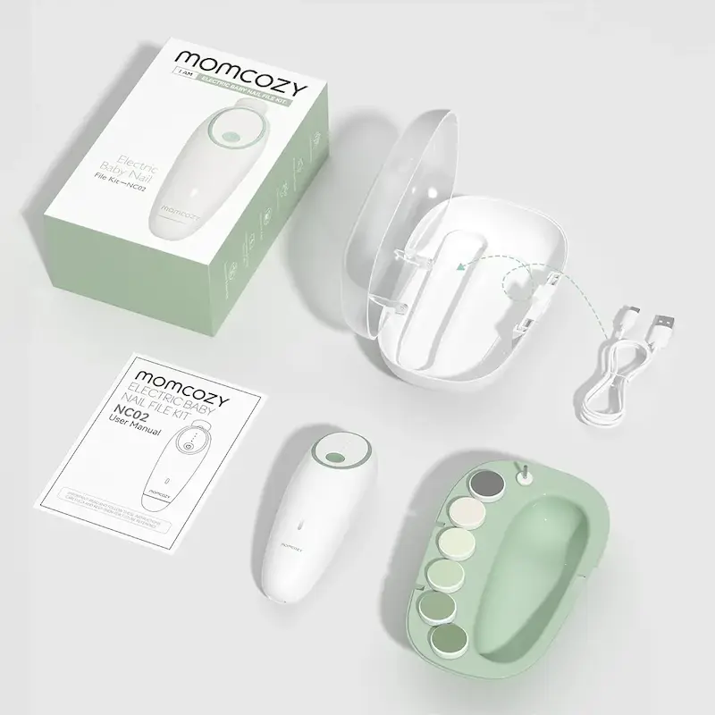ناخن‌گیر و سوهان برقی نوزاد مامکوزی |  Momcozy Electric Baby Nail Trimmer