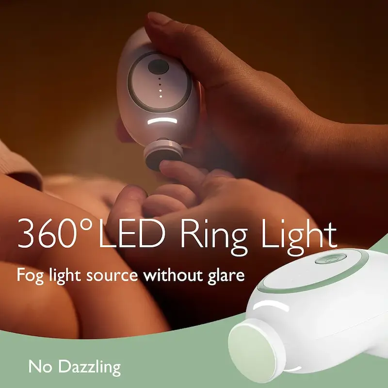 ناخن‌گیر و سوهان برقی نوزاد مامکوزی |  Momcozy Electric Baby Nail Trimmer