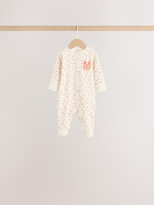 ست سرهمی نوزادی ۴ عددی طرح گل‌دار و فانتزی | Next sleepsuits 