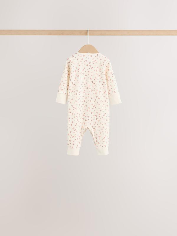 ست سرهمی نوزادی ۴ عددی طرح گل‌دار و فانتزی | Next sleepsuits 