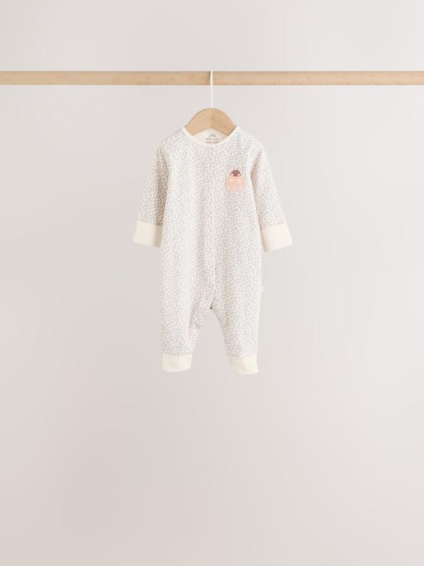 ست سرهمی نوزادی ۴ عددی طرح گل‌دار و فانتزی | Next sleepsuits 