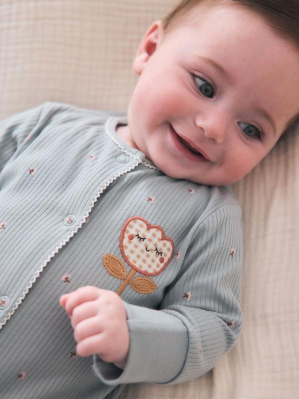 ست سرهمی نوزادی ۴ عددی طرح گل‌دار و فانتزی | Next sleepsuits 