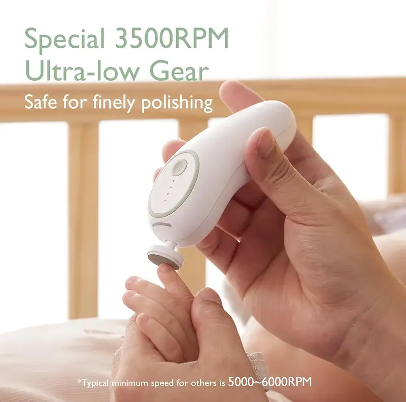 ناخن‌گیر و سوهان برقی نوزاد مامکوزی |  Momcozy Electric Baby Nail Trimmer