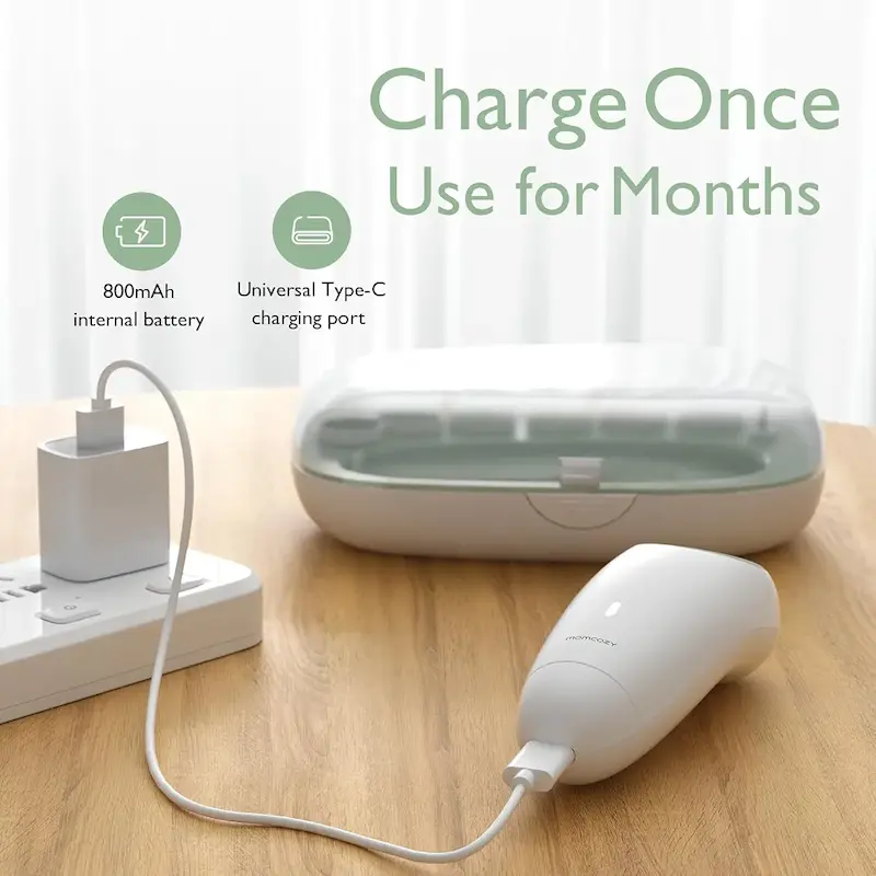 ناخن‌گیر و سوهان برقی نوزاد مامکوزی |  Momcozy Electric Baby Nail Trimmer